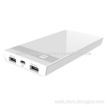 Lithium-polymer Battery Power Bank for iPhone/Mobile Phones, High-capacity of 10,000mAh, Dual Port